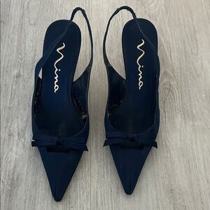 Nina Women's Elegant Navy Heels